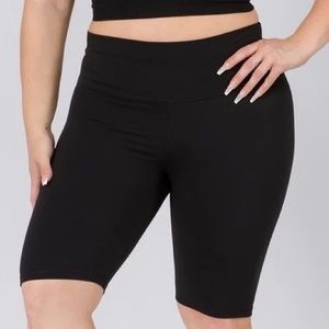NWT High Waist Black Biker Shorts